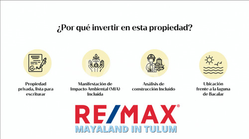 En Venta Terreno Con Frente De Laguna En Bacalar.