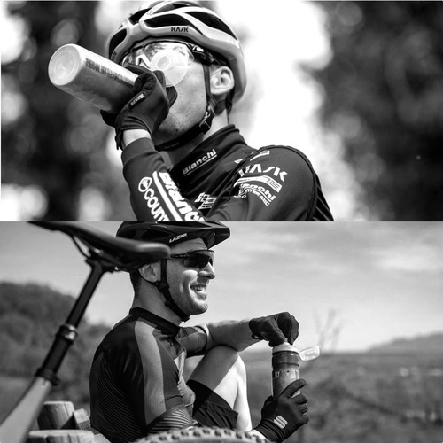 Caramañola Térmica Elite Ice Fly 500ml ciclismo en Ruta Mtb Color Smoke hidratacion deportiva resistente y duradera libre de BPA