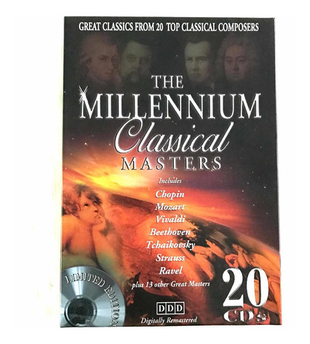 20 Cds Música Clásica Chopin, Mozart, Vivaldi, Beethoven
