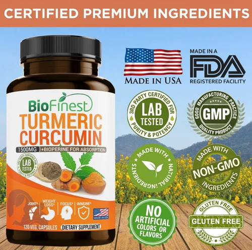 Balincer Glucosamina Condoitrina Msm + Curcuma Turmeric 120c