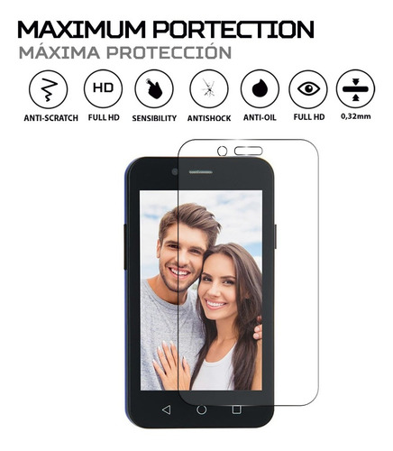 Protector Mica Pantalla Para Rinno Telecom Fusion R400
