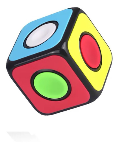 Cubo Rubik Qiyi 1x1x1 Spinner De Colección + Base Cubo