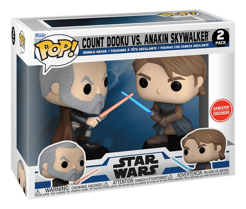 Funko Pop! Star Wars Count Dooku Aanakin Skywalker Gamestop