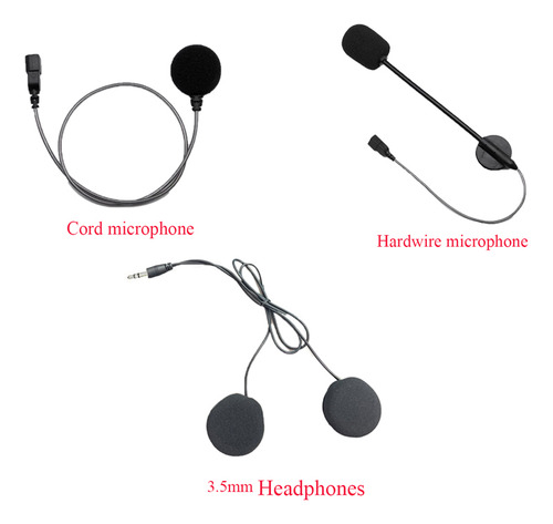Micrófono Y Altavoces Blandos/cableados Para Cardo Packtalk