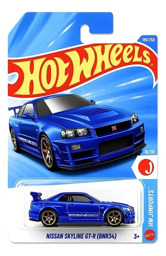 Hot Wheels Nissan Skyline Gt-r Azul J-imports Jjk35 26 Raro
