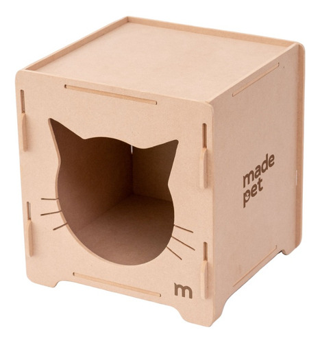 Nicho Para Gato Mdf Cru Com Carpete Arranhador - Playgroud