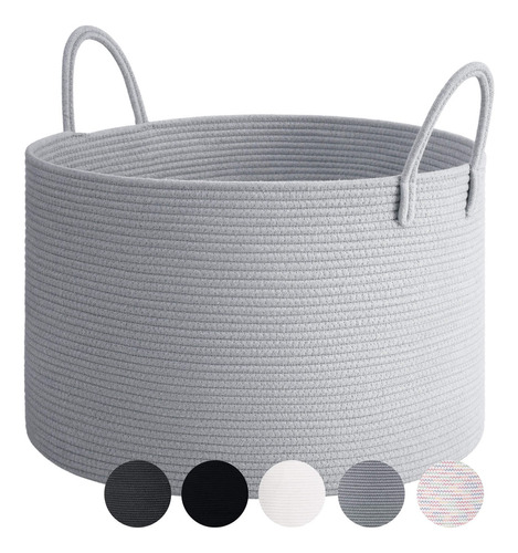 Goodpick Cesta Gris Extragrande De 21.7 X 13.8 Pulgadas, Ces