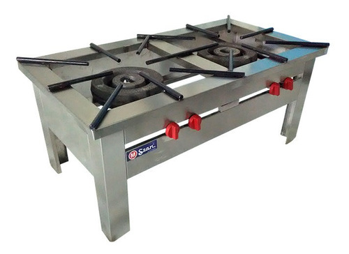 Imagen 1 de 1 de Fogon Doble Gas Acero 439 112x50x60 Fo6549g Mstar Xavi