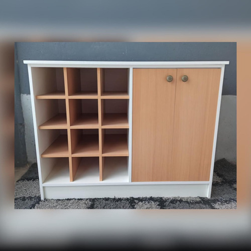 Mueble Buffet De Madera Bar Cavas Vino Botellas Licor Rack