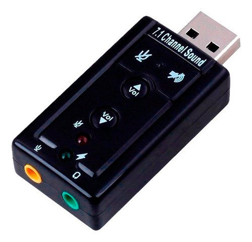 Adaptador De Sonido Usb Virtual 7.1 Canales Audio Micrófono