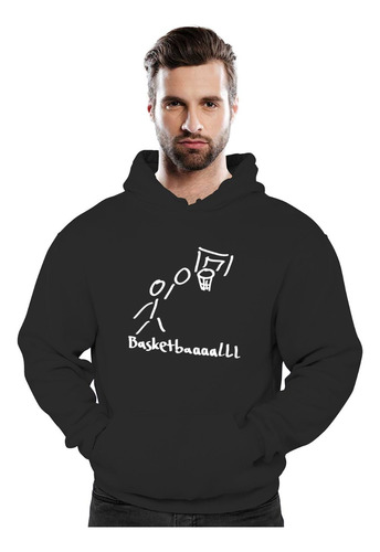 Poleron Basketball Divertido Doodle  Basquetball Swag Style Kid Hombre Niño