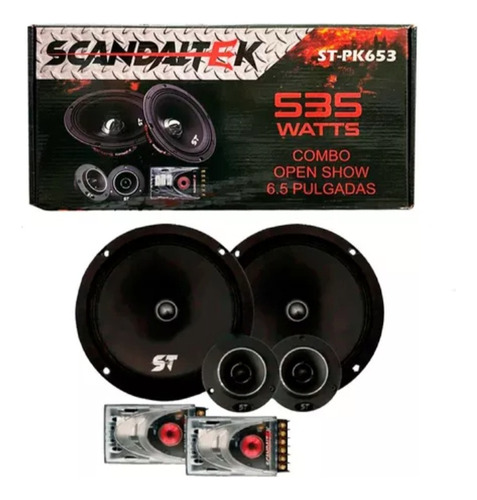 Set De Medios Scandaltek 6.5. Open Show Mod. St-pk653.