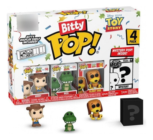 Funko Bitty Pop! - Toy Story Woody Mini-figuras, 4 Piezas