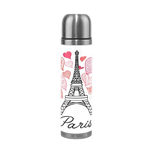 Torre Eiffel De París Acero Inoxidable Botella De Agua...