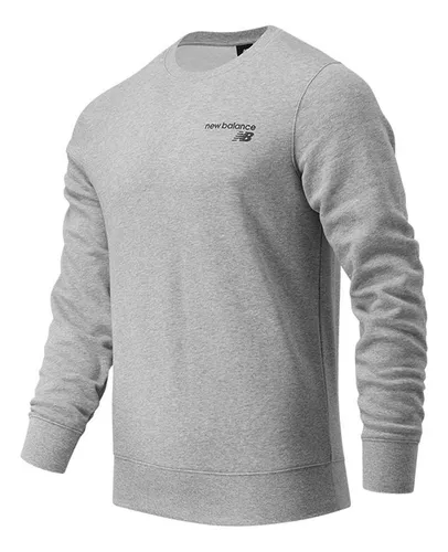 Sueter New Balance Classic Core Crew Para Hombre-gris Claro