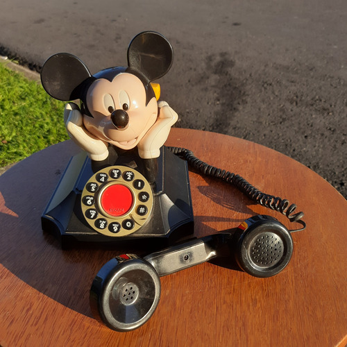 Telefone De Mesa Disney Mickey Mouse Importado Antigo 