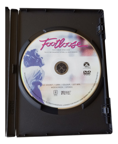 Todos A Bailar Footloose 1984 Película Dvd (Usado)