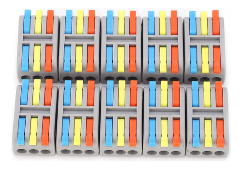 10 Uds Conector De Conductor De Cable Mini Palanca Tuerca 3