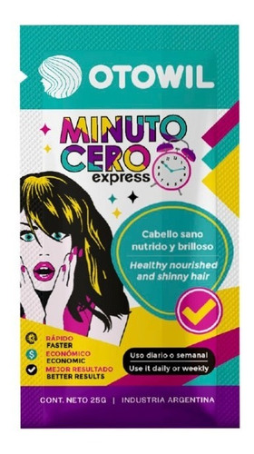 Tratamiento Capilar Express Minuto Cero X 25gr Otowil