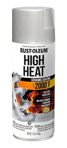 Rust Oleum High Heat  Escapes Color Naranja Rojo Negro Plata