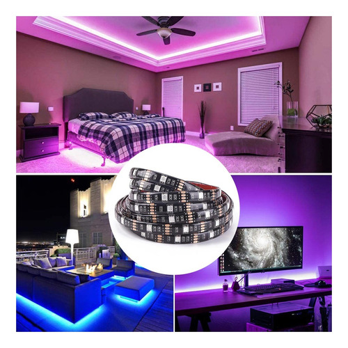 Tiktok Cinta Luces Rgb Led Colores Bluetooth Adhesiva