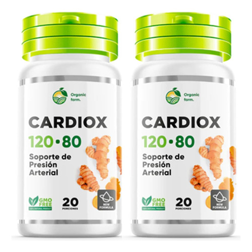 Cardiox Trata Presión Arterial & Salud De Corazón 02 Frascos