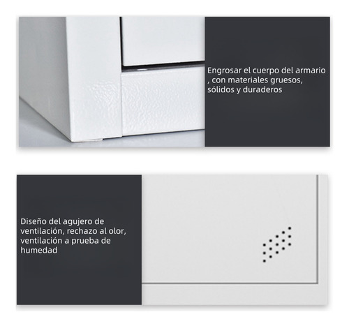 Locker Metalico 1 A 4 Puertas Casillero Chapa 38x42x180cm