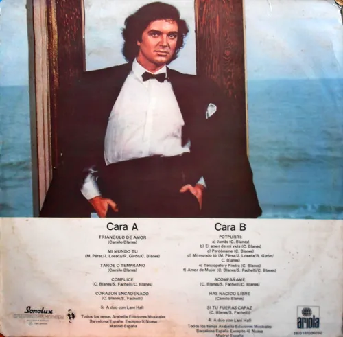 Disco Lp Camilo Sesto - Bienvenido (Usado)