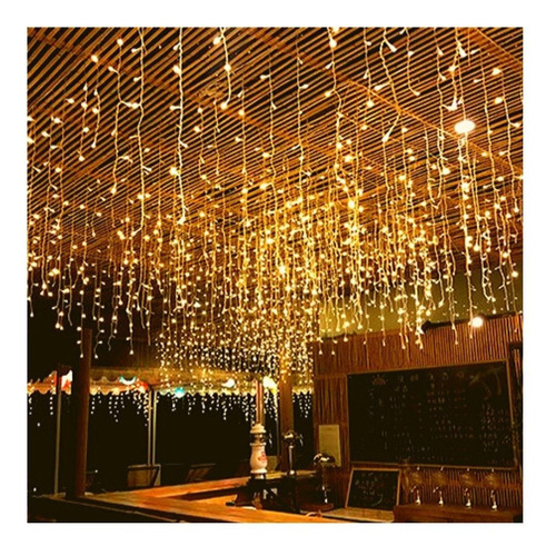 Imagen 5 de 7 de Cortina Led 3x3mts Interconectable Luz Decoración Navidad
