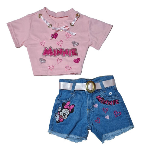 Conjunto Jeans Mini Diva Infantil Blogueirinha 