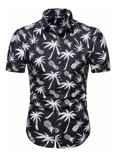 Camisa hawaiana negra hotsell