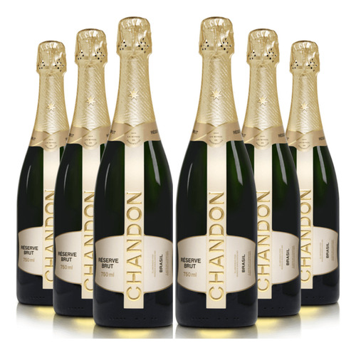 Kit 6 Espumantes Chandon Reserve Brut, 6x750mlChandon 750 ml