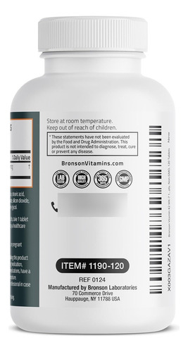 Vitamina K2 100 (mk-7) 100 Mcg Bronson 120 Tabletas