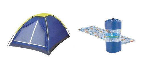 Kit Barraca Camping 2 Pessoas Com Mosqueteiro + Colchonete