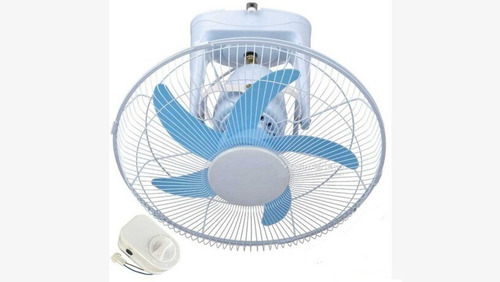 Ventilador Orbital Potente De Techo Gira 360g + Control 3v