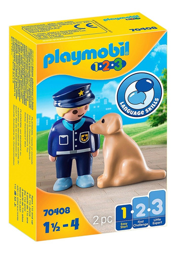 1.2.3 Policía Con Perro Playmobil Ploppy 277408