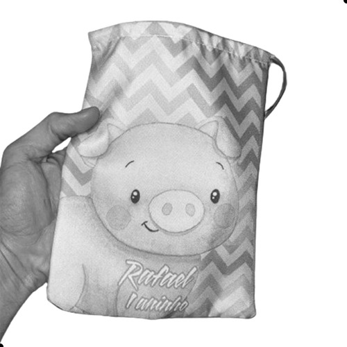 10 Sacolinhas Surpresa Personalizada Tecido Pop It Candy