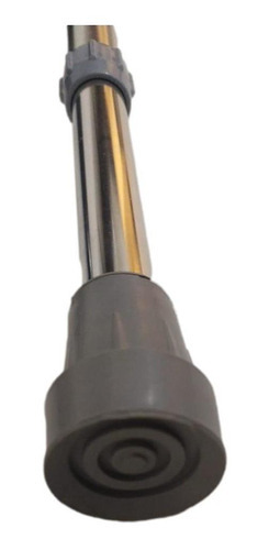 Imagen 4 de 5 de Baston Canadiense Ortopedico Reforzado Aluminio Regulable Color Plateado