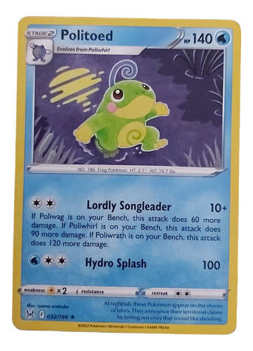 Carta Pokemon Politoed 032/196