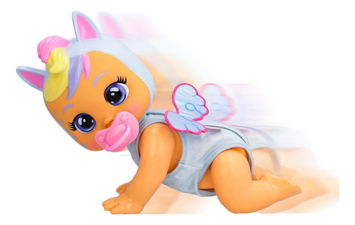 Muñeca Cry Babies Crawling Jenna Gateadora Con Sonidos