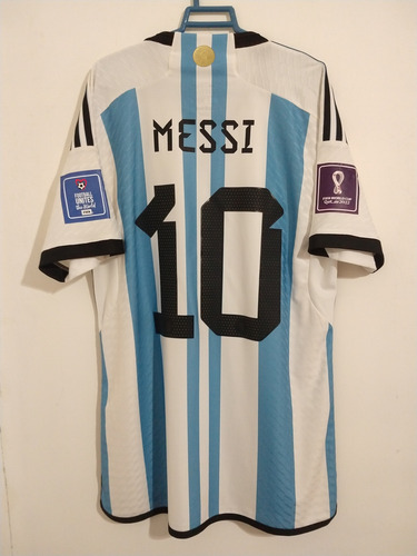 Camiseta De Argentina Qatar 2022 Talle M #10 Messi (Usado)