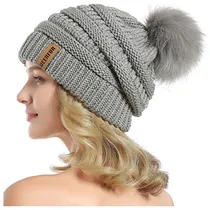 Comprar Gorros Sombreros Y Boinas De Lana Gris Claro Talla Única