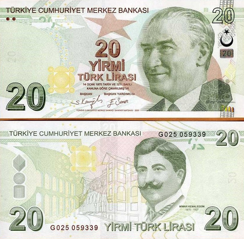 Turquía - 20 Liras - Año 2009