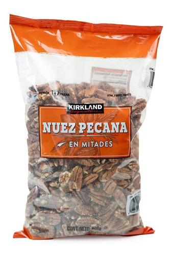 Nueces Naturales Pecanas En Mitades Kirkland Signature 908gr