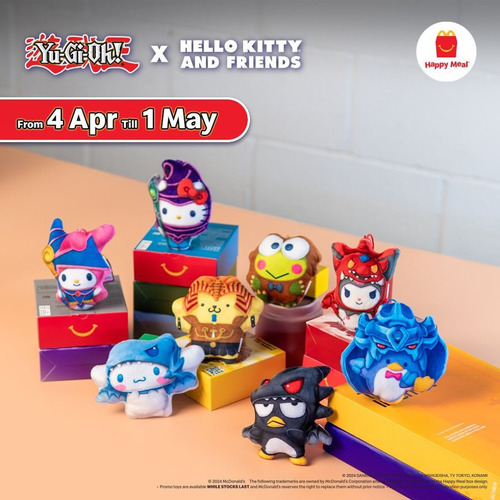 Boneco Tuxedosam Yu-gi-oh X Hello Kitty - Mcdonald's