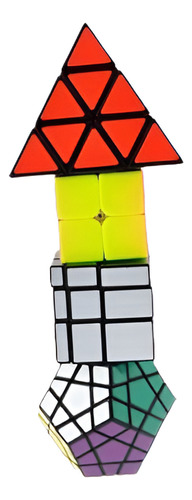 Velocidad Cubo Paquete [pack 4] 2 X 2 Megaminx Espejo Pirámi