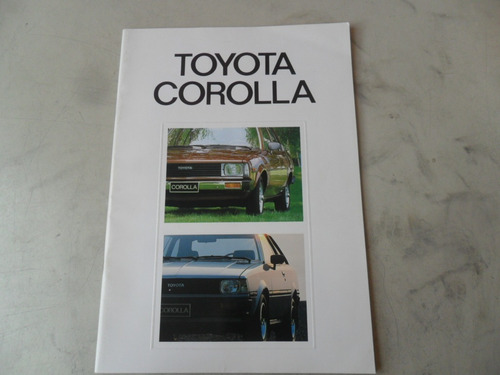 Folleto Toyota Corolla Antiguo Catalogo 1979 1980 No Manual