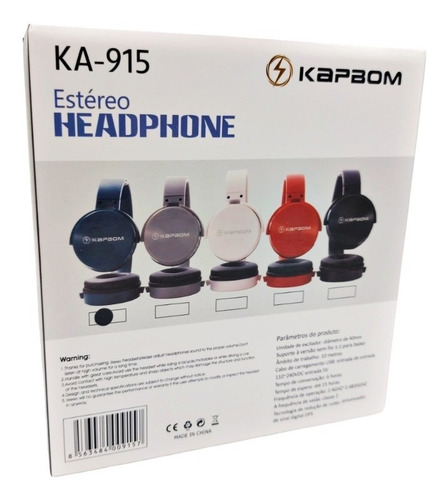 Imagem 3 de 7 de Fone De Ouvido Headphone Micro Sd Usb Fm Bluetooth