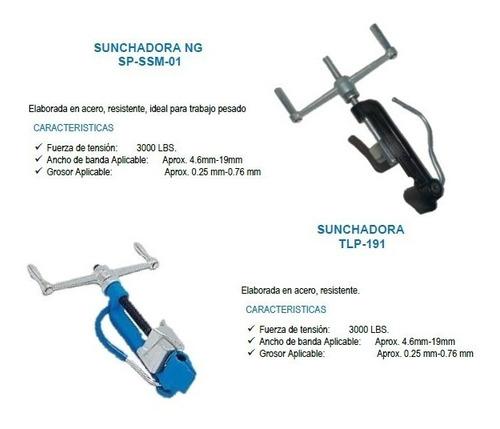 Sunchadora Para Cintas 1/2--3/4 Disponible Azul Y Negra