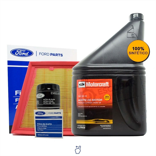 Imagen 1 de 10 de Kit Filtros Aceite + Aire + 5w30 X 4 Lts Ford Ka Motor 1.5